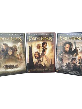 Lord Of The Rings Trilogy 3 Movie DVD SET